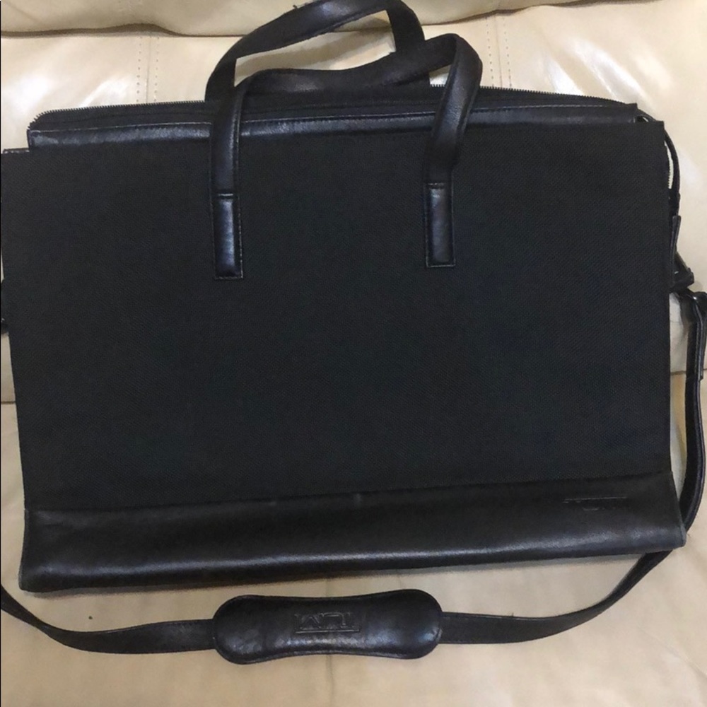 Tumi black ballistic bag